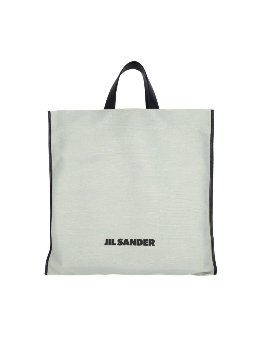 

"Квадратная" сумка-шопер - белая Jil Sander