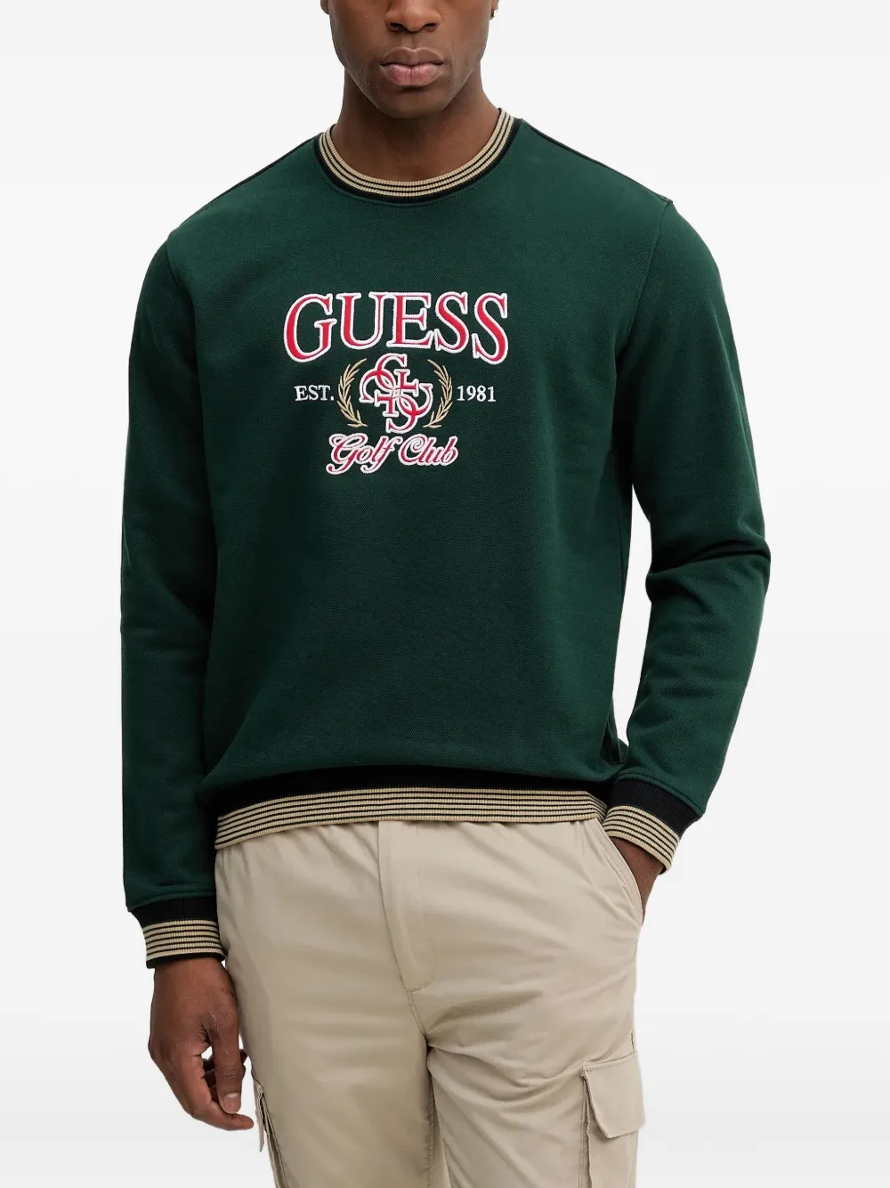 

Толстовка с вышивкой GUESS USA, зеленый