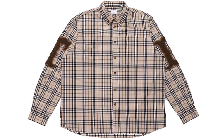 

Мужские рубашки Burberry, цвет soft tawny