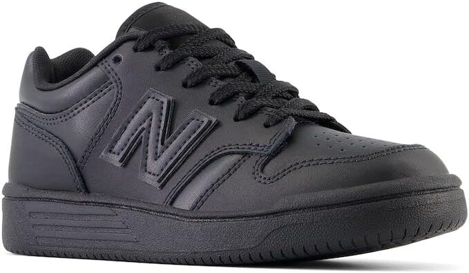 Детские кроссовки New Balance 480 V1 на шнуровке (унисекс), черный — фото 4