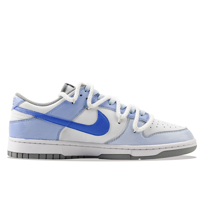 Nike Кроссовки для скейтбординга dunk graham water rhyme с амортизацией, износостойкие низкие мужские белые синие — фото 3