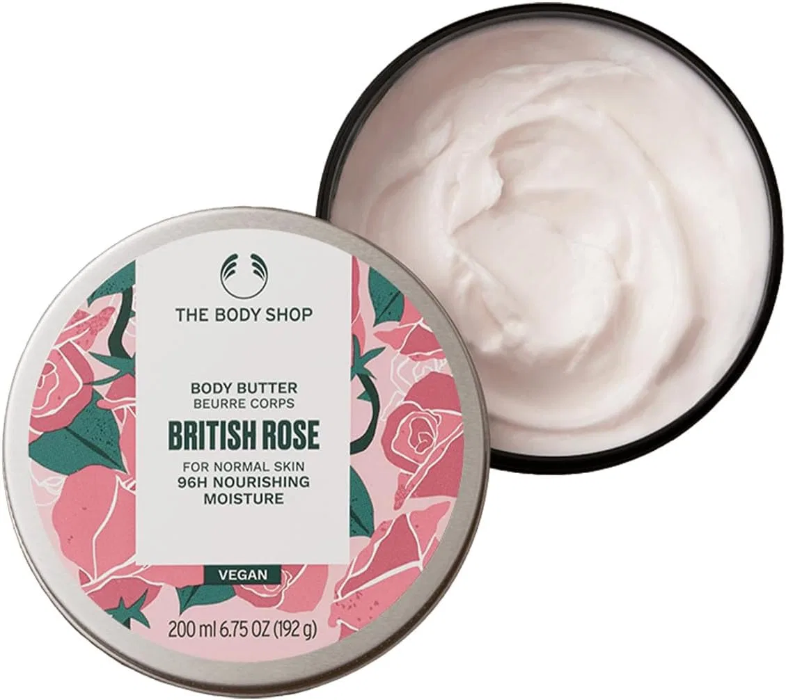 Масло для тела British Rose, The Body Shop, 200 мл