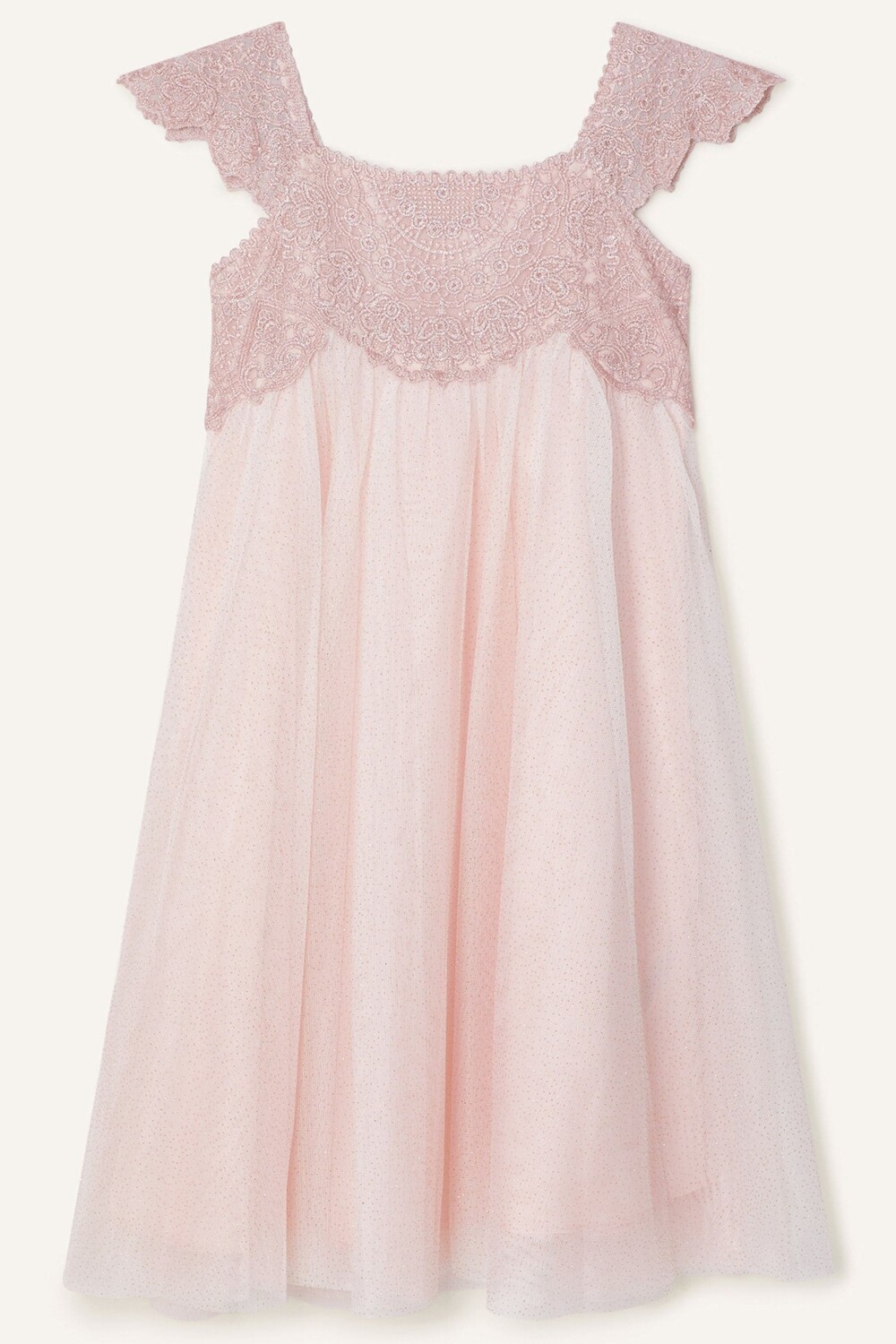 

Розовое платье Estella с вышивкой Monsoon, розовый