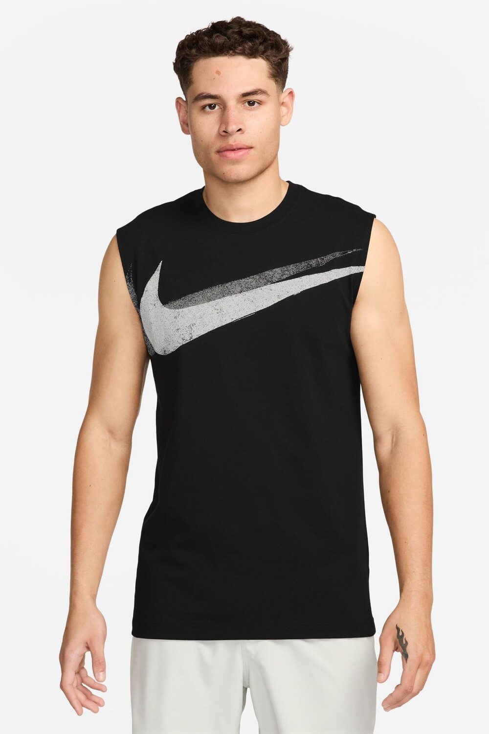 

Тренировочная футболка без рукавов Dri Fit Nike, черный