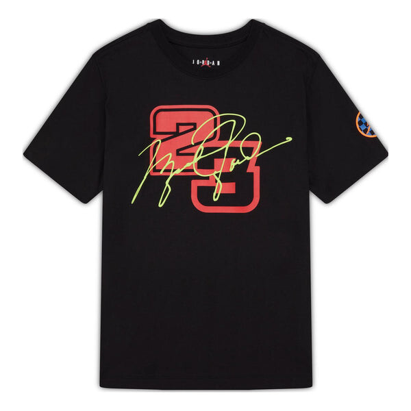 

Футболка Air Jordan DNA Numeric Printing Round Neck Short Sleeve Black, черный
