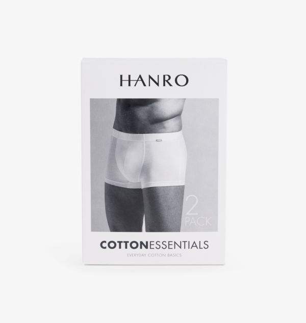 

Набор из двух трусов-брифов из эластичного хлопка Cotton Essentials с логотипом на поясе Hanro, белый