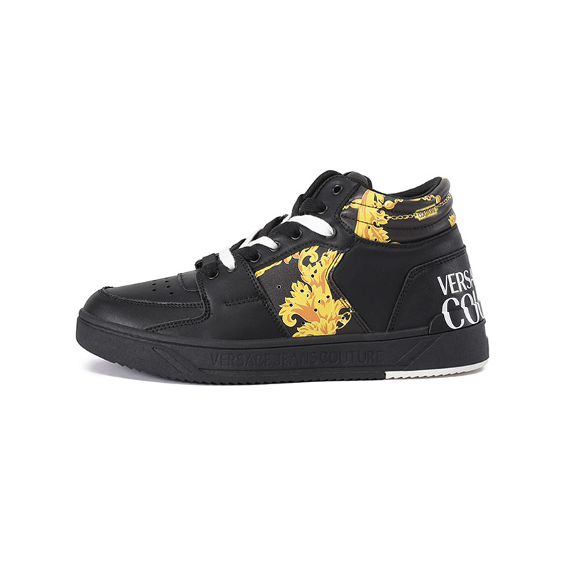 

VERSACE JEANS COUTURE Высокие повседневные кроссовки мужские черные на платформе