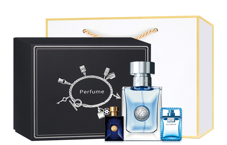 Классический парфюмерный набор Same Name Gentleman Dylan с древесными нотами Eau De Toilette EDT 30мл+5мл+5мл+подарочная упаковка VERSACE — фото 2