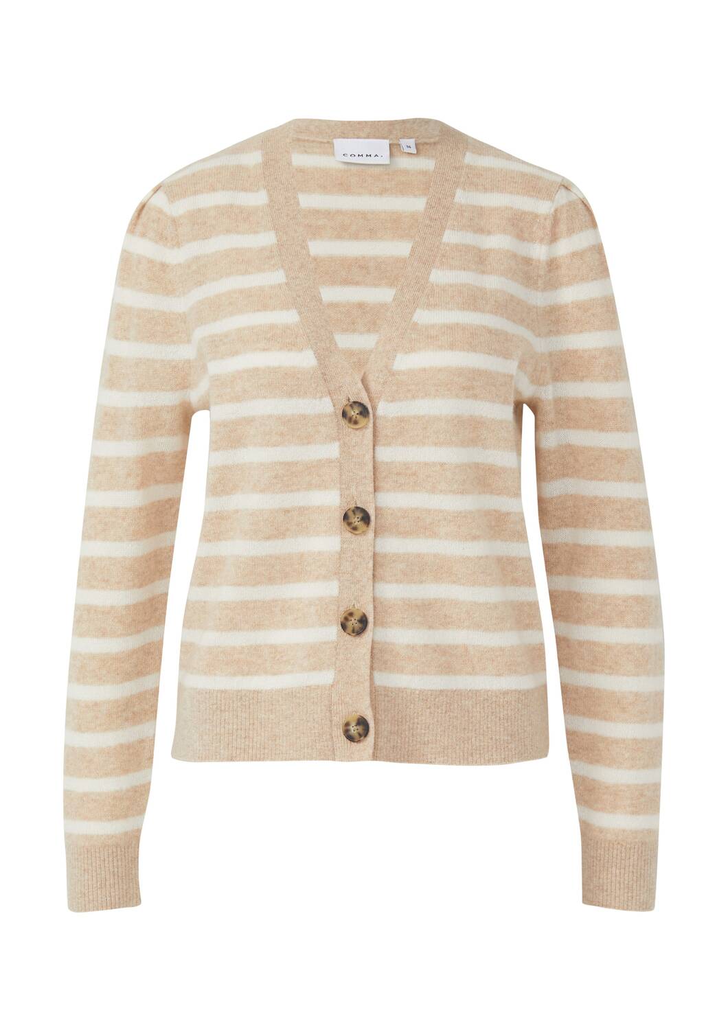 

COMMA Кардиган из трикотажа в песочном цвете