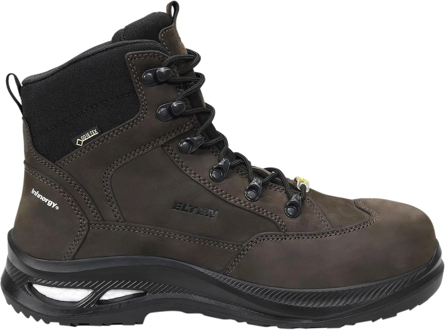 Ботинки ELTEN Sicherheitsschuhe Thelon XXG GTX Brown Mid ESD S3 HI CI, Damen und Herren, Leder, Kunststoffkappe (Leichter als Stahlkappe), leicht, robust — фото 2