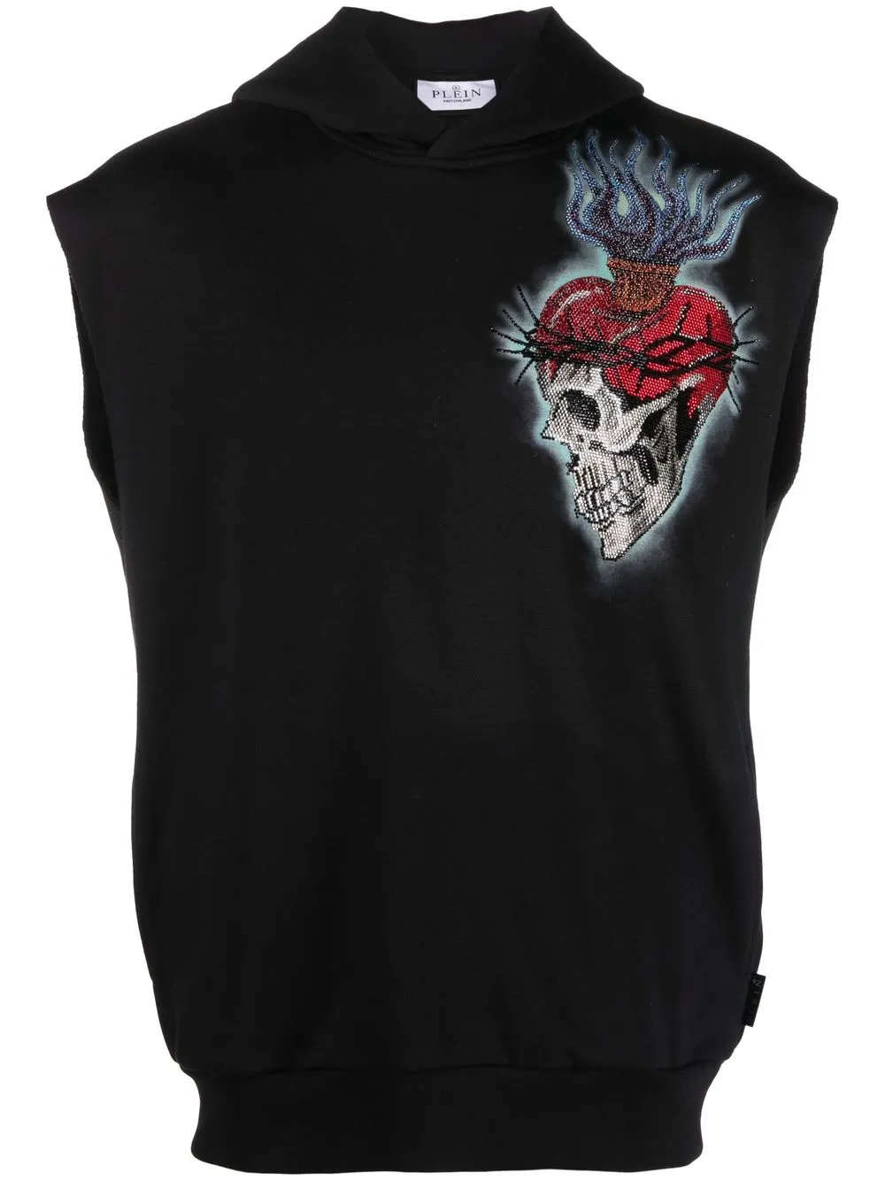 

Худи Love Tattoo без рукавов Philipp Plein, черный