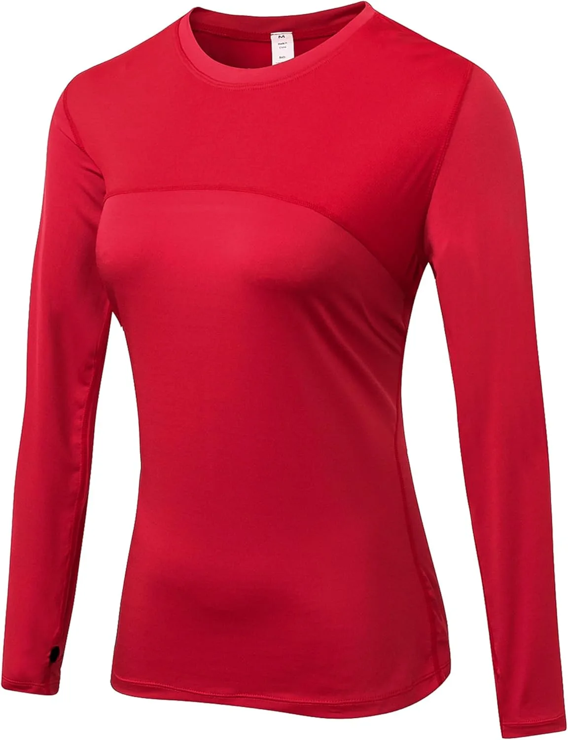 

SPVISE дышащая футболка с длинным рукавом для тренировок, с защитой от солнца и отверстиями для большого пальца