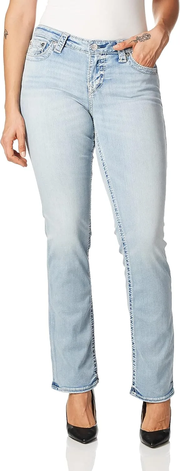

True Religion Women's Billie Big T Mid Rise Straight fit Jean