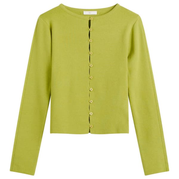 

Вязаный топ на пуговицах Kijun, оливковый зеленый