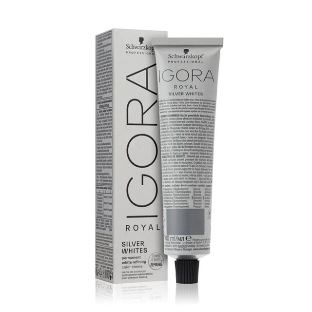 

Schwarzkopf Professional, Igora Royal Absolutes Silver White, краска для волос серебристого цвета Dove Grey, 60 мл