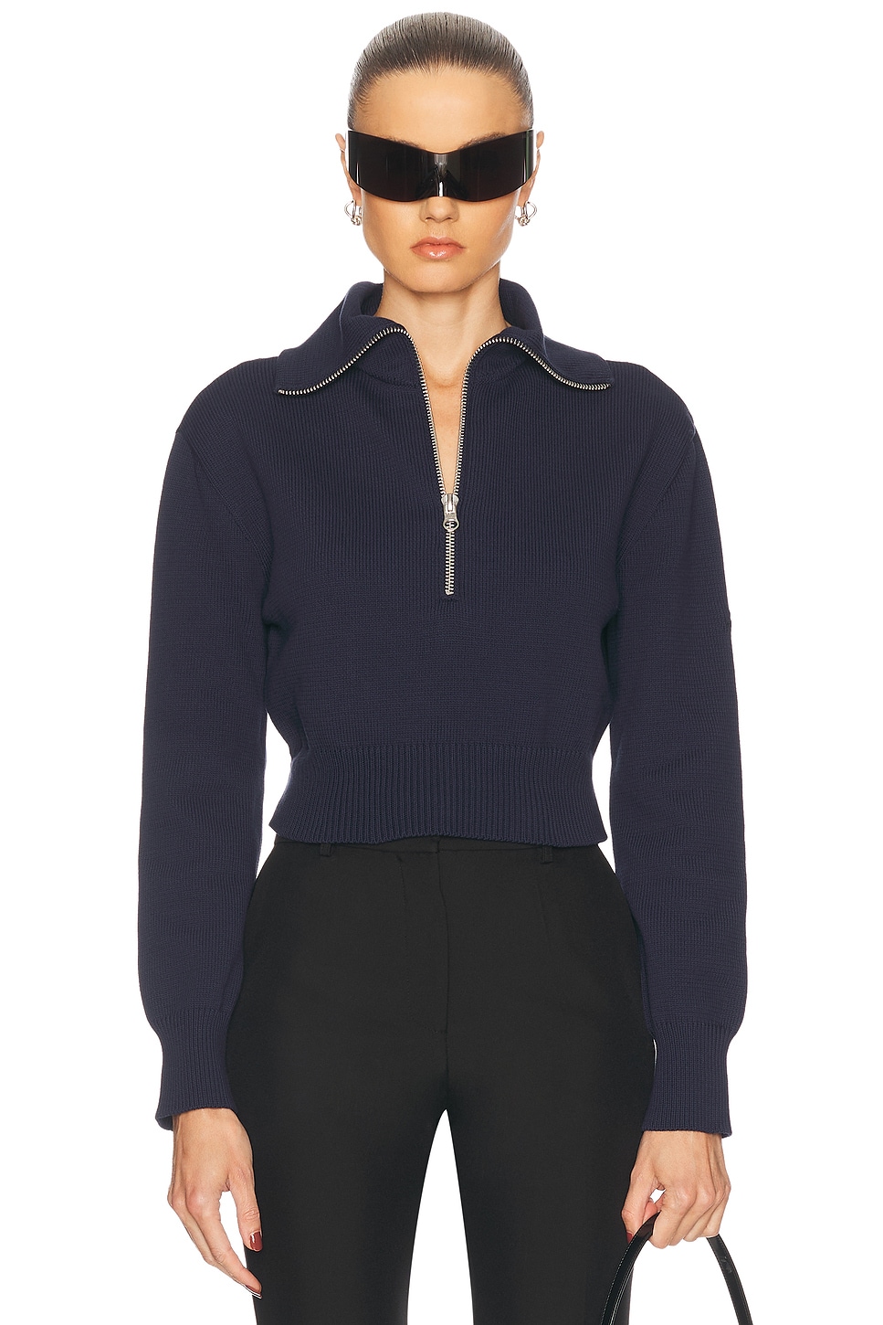 

Хлопковый свитер для дальнобойщика Courreges, Navy