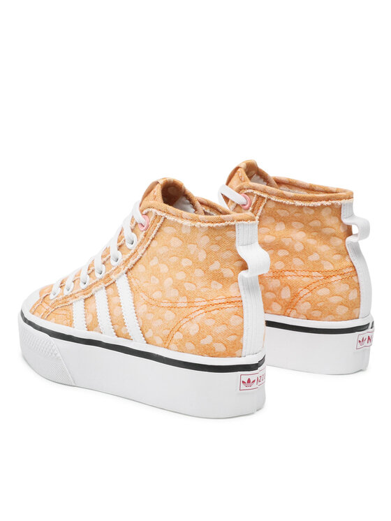 Кроссовки Disney Nizza Platform Mid GZ1657 Adidas, оранжевый — фото 3