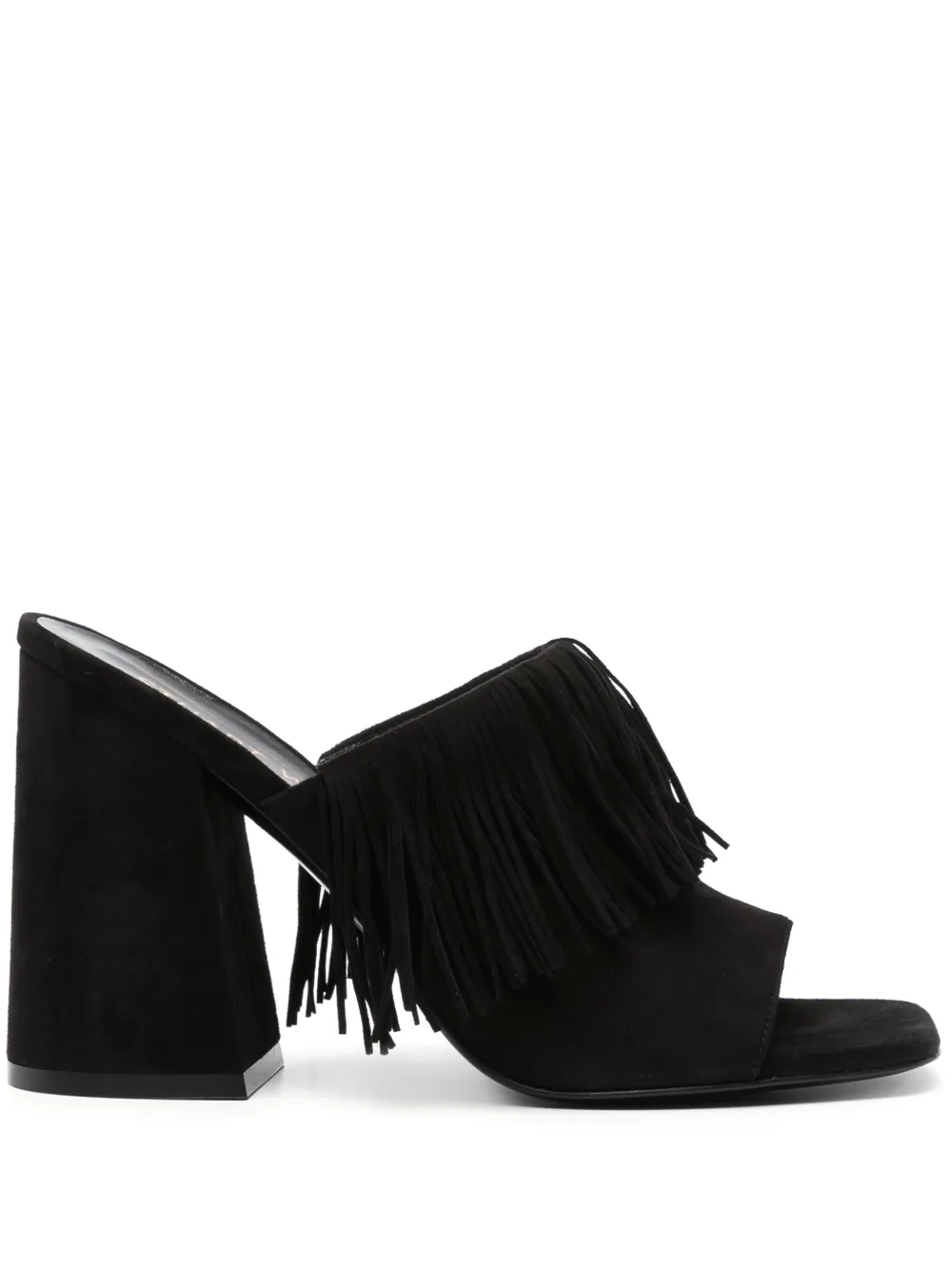 Мюли Tia Fringe 100 Stuart Weitzman, черный