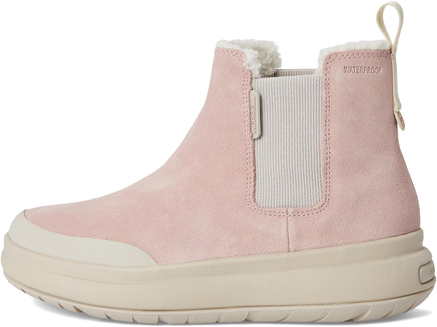 Ботинки женские Merrell Marquette Thermo Lace-Up водонепроницаемые из замши, светло-розовый — фото 4