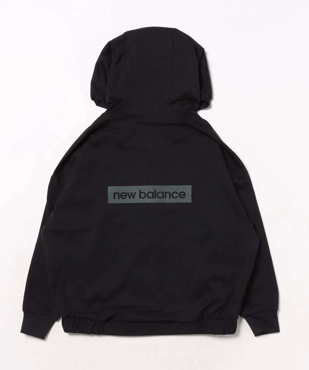 Толстовка с капюшоном New Balance флисовая дарк-оливковый — фото 2