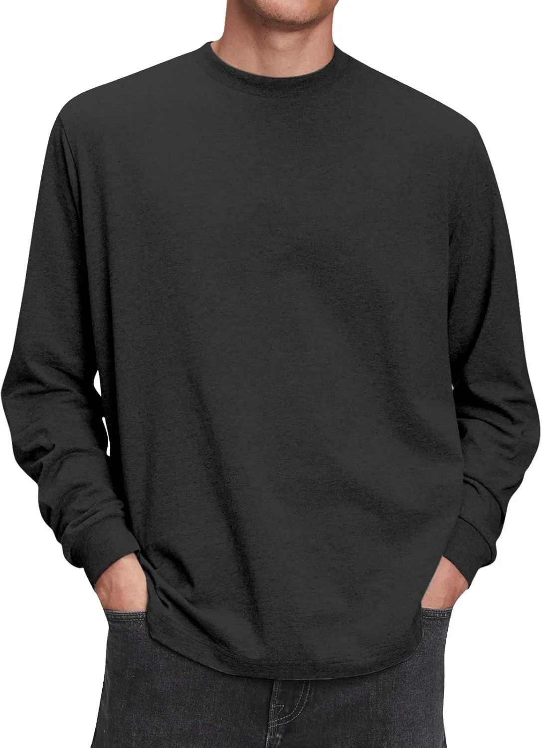 

Мужская легкая толстовка с длинным рукавом и круглым вырезом, S-4XL RTRDE