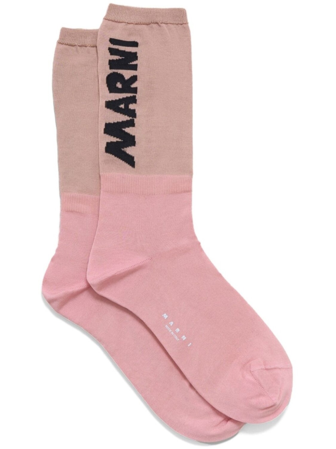 

Носки Marni с логотипом и интарсией, розовый