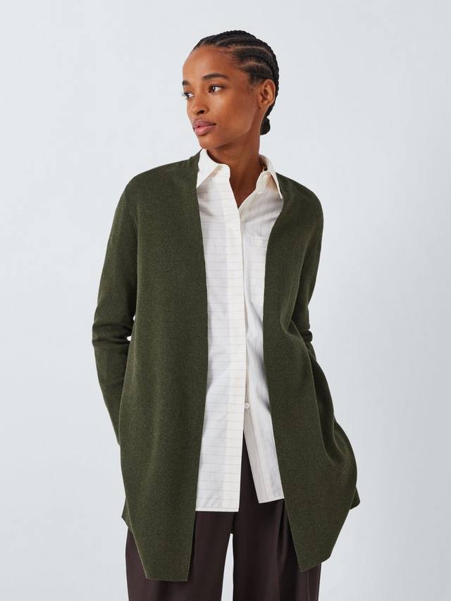 

Кардиган с удлиненным краем John Lewis, зеленый