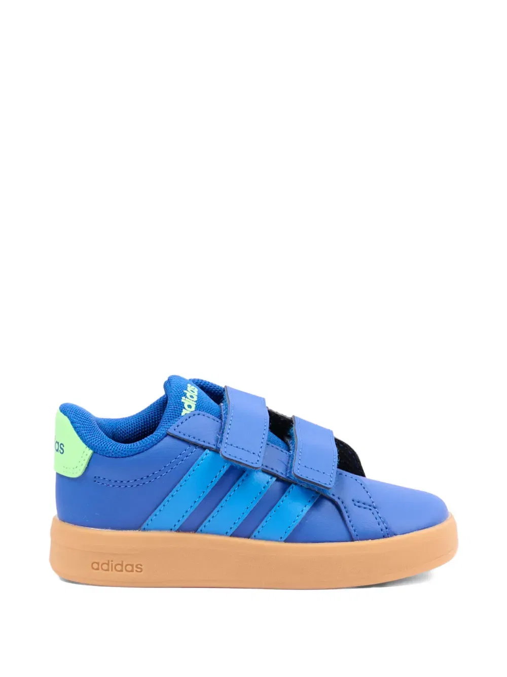 Кроссовки с ремешком на липучке Adidas Kids, синий — фото 2