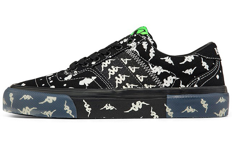 

Кроссовки Kappa Skateboard Shoes Unisex Low-Top Black White Green, Серый, Кроссовки Kappa Skateboard Shoes Unisex Low-Top Black White Green