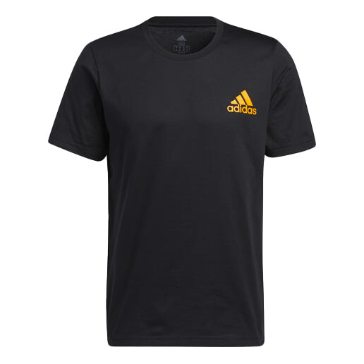 

Футболка iso tee basketball sports printing round neck short sleeve black Adidas, черный