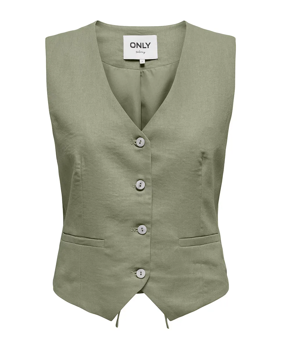 

Женский приталенный жилет Only, цвет Verde anticuario
