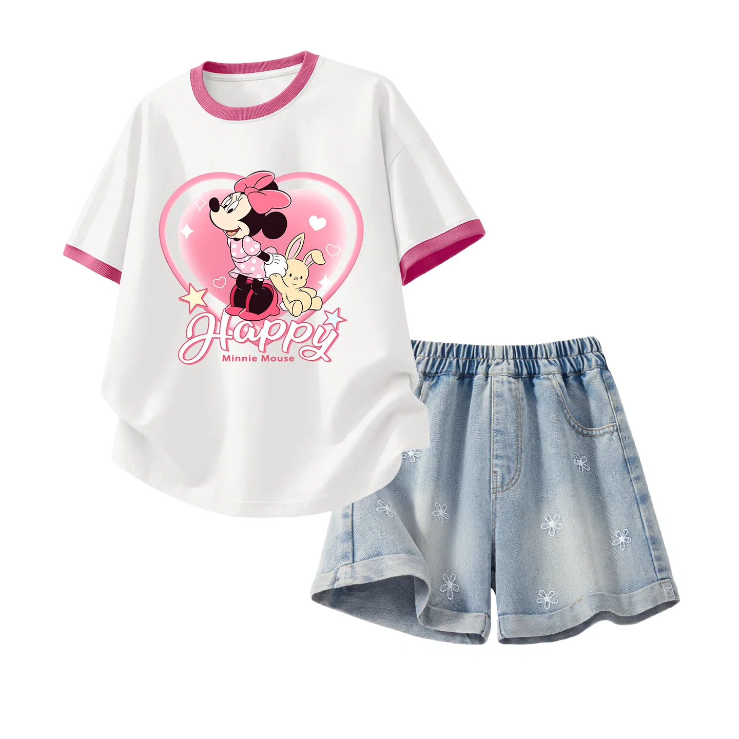 Детский спортивный костюм Casual Sportswear Disney, бело-красный градиент