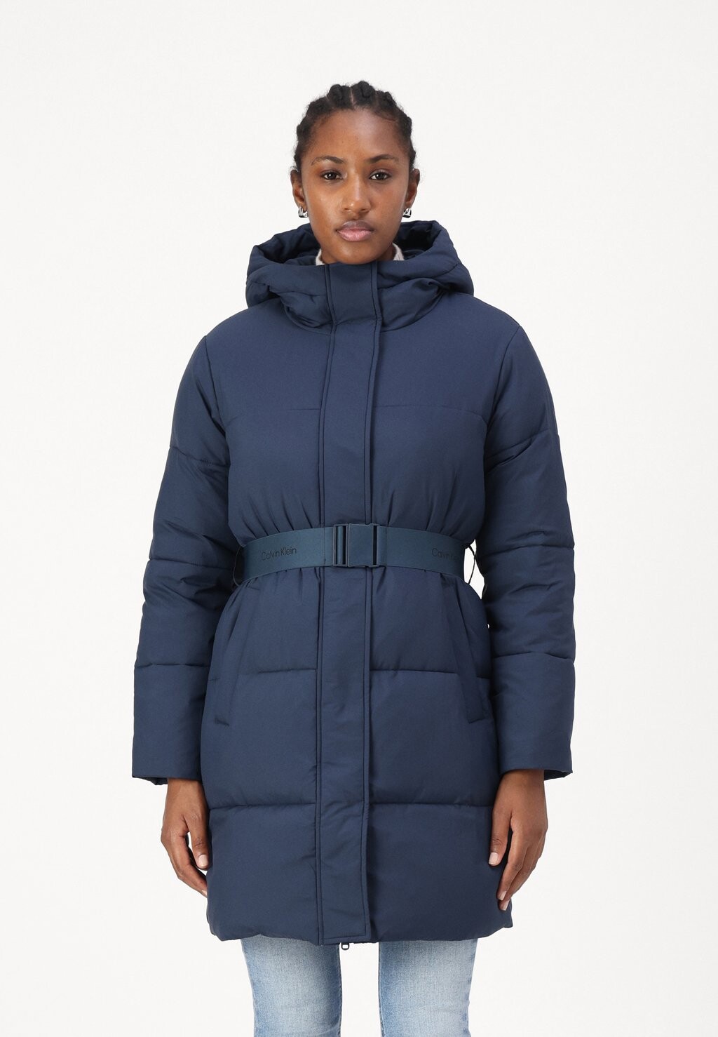 

Зимнее пальто LOGO BELT PUFFER Calvin Klein Jeans, черный