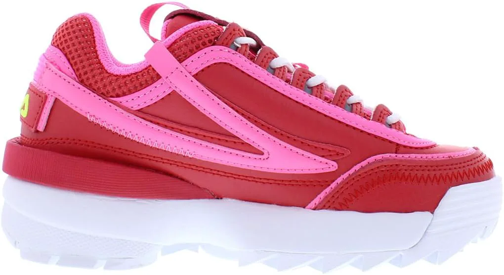 Кроссовки Fila Kid's Disruptor II Exp, красный/розовый/желтый — фото 4