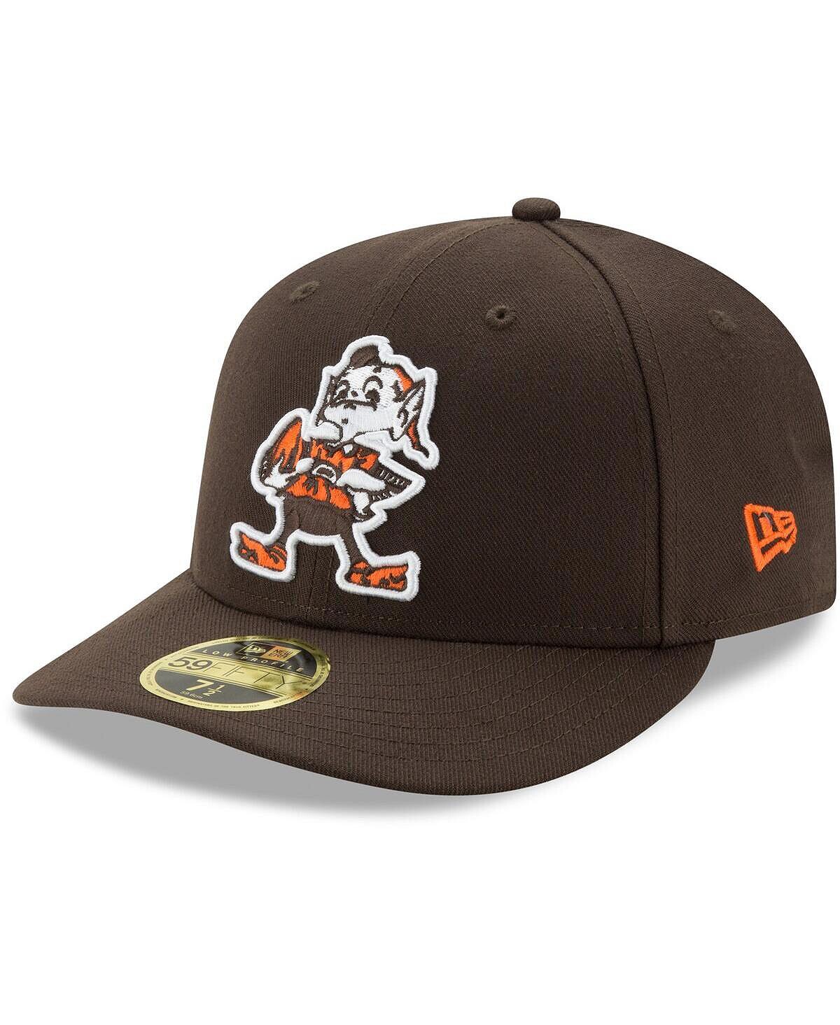 

Мужская коричневая приталенная шляпа Cleveland Browns Brownie Omaha Throwback Low Profile 59FIFTY New Era
