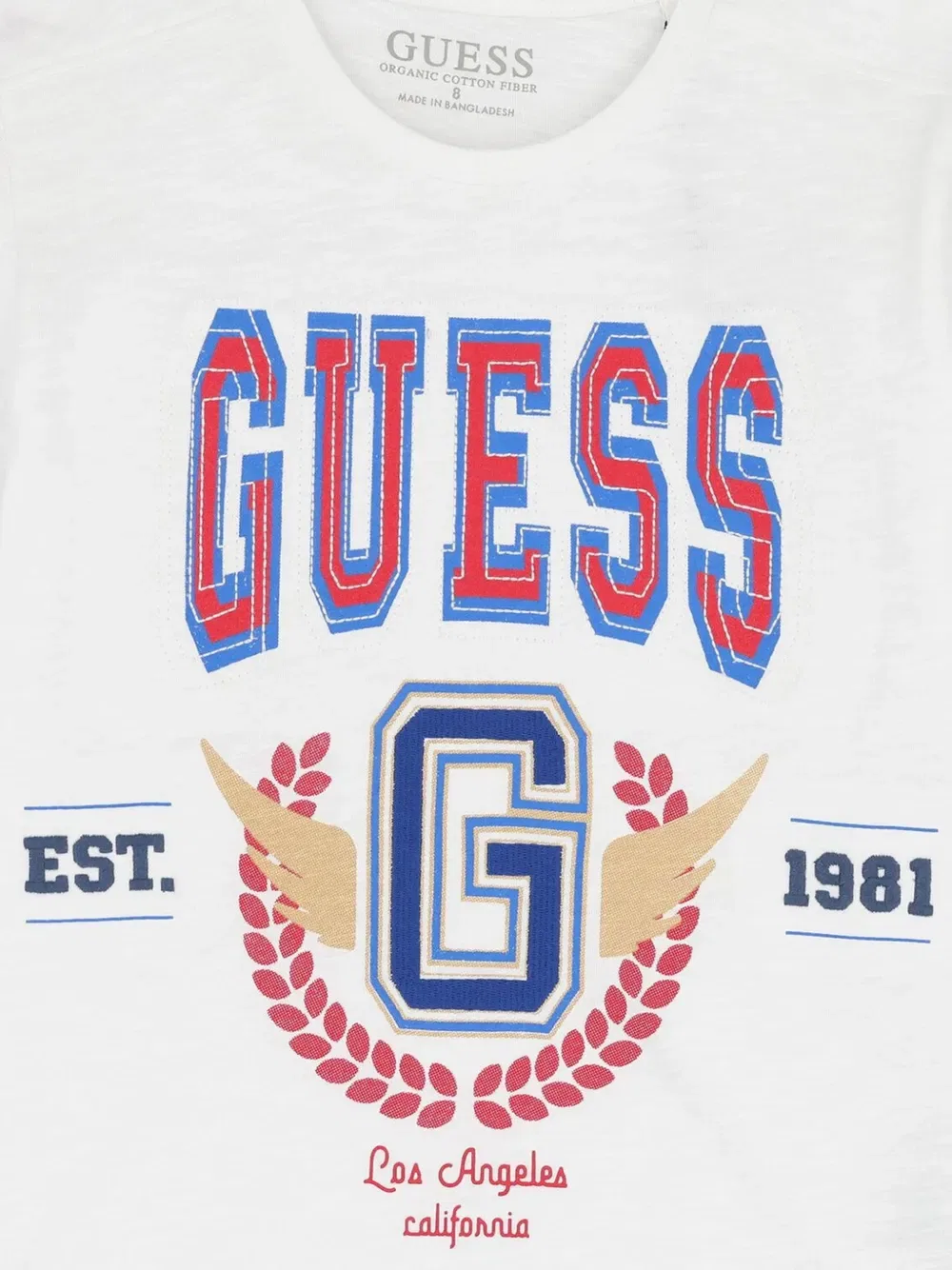 Футболка с графическим логотипом Guess Kids, белый — фото 3