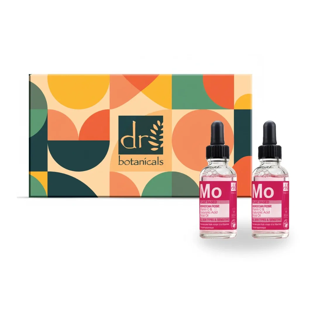 Масло для лица Moroccan Rose с гиалуроновой кислотой и витамином C Dr Botanicals