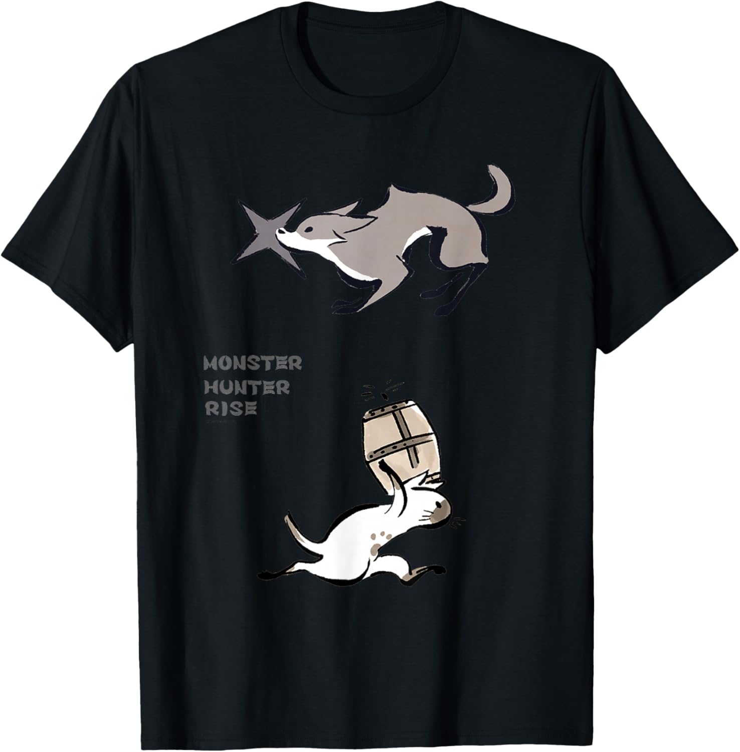 

Футболка MONSTER HUNTER RISE AIRU & GARK, черная Capcom