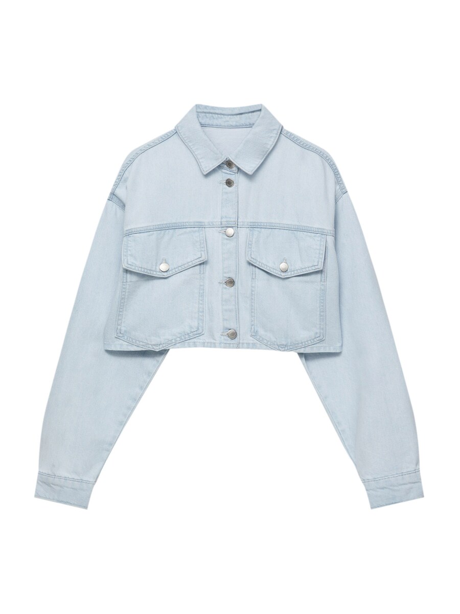 

Джинсовая куртка Pull&Bear Between-Season Jacket, светло-синий