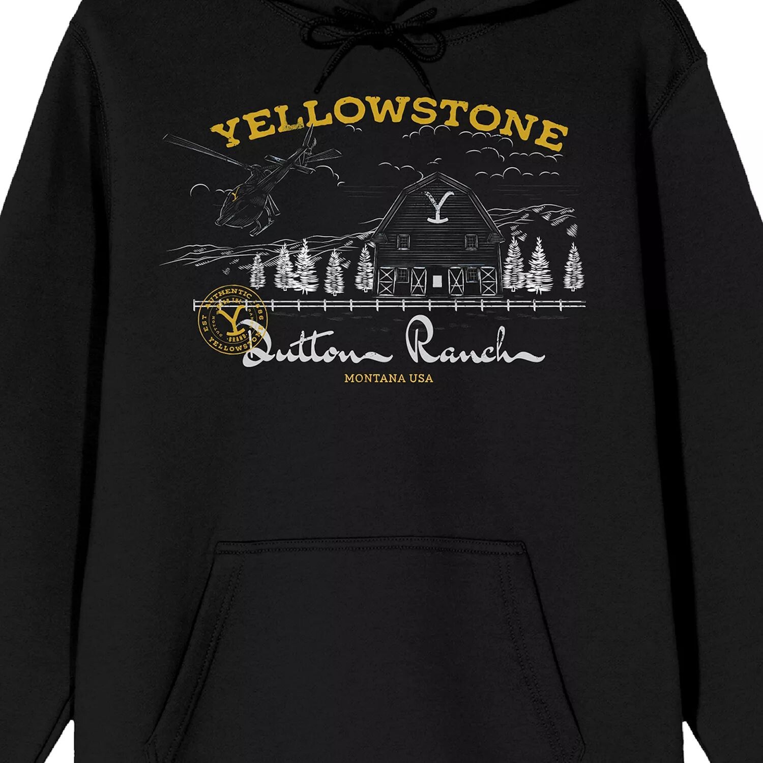 

Мужская толстовка с капюшоном Yellowstone Dutton Ranch Licensed Character