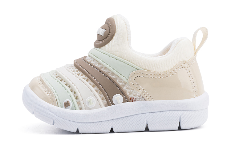 

Противоскользящие детские повседневные ботинки EBMINI без шнурков, бежевый