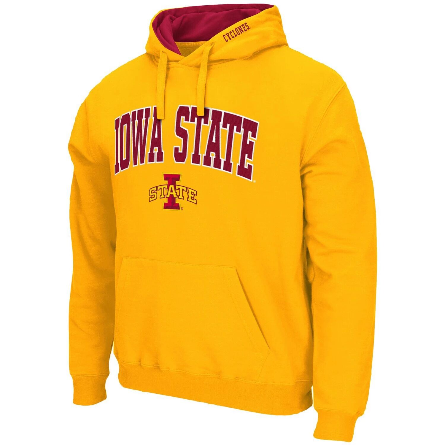 

Мужской пуловер с капюшоном золотого цвета Iowa State Cyclones Arch & Logo 3.0 Colosseum, Желтый, Мужской пуловер с капюшоном золотого цвета Iowa State Cyclones Arch & Logo 3.0 Colosseum