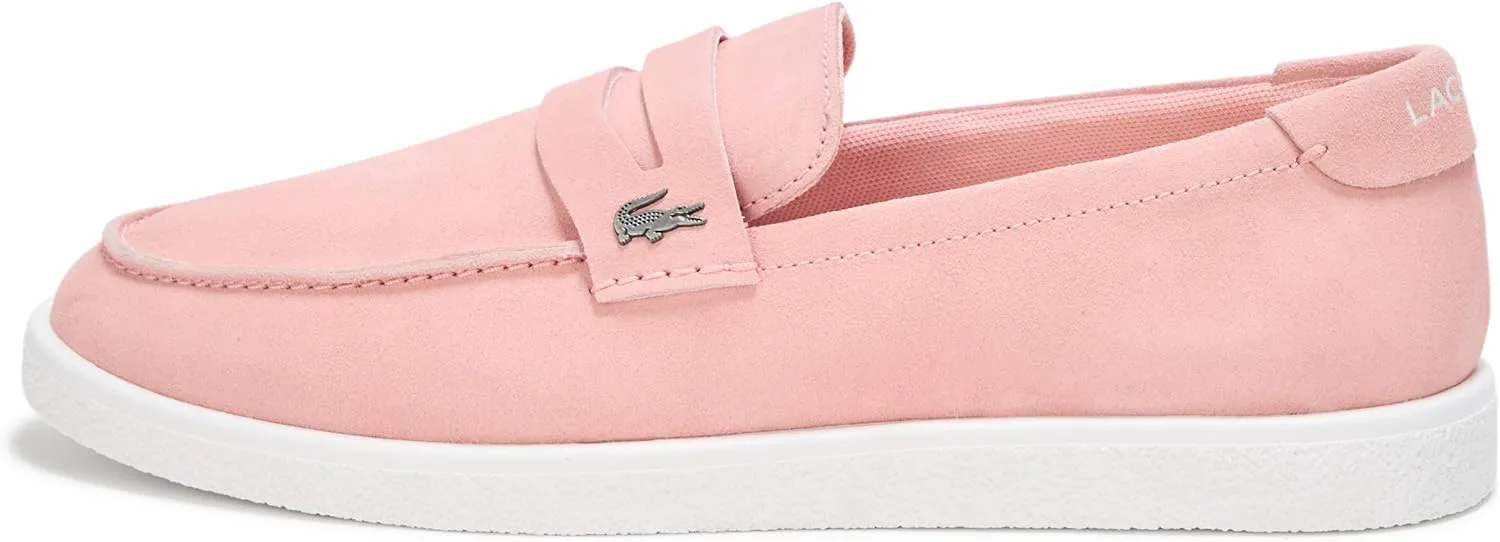 Мужские слипоны Lacoste Cochet из замши, розовый/белый — фото 2