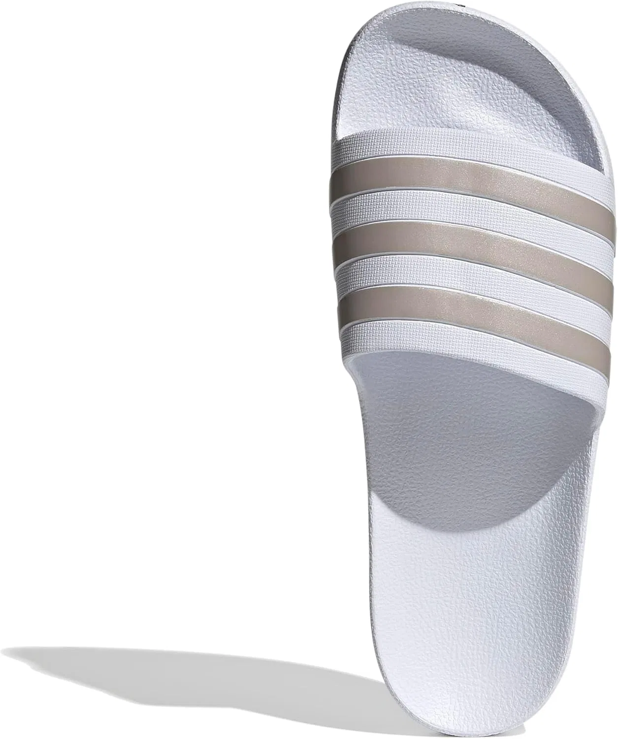 Сандалии Adilette Aqua, белый/платиновый металлик/белый adidas — фото 2