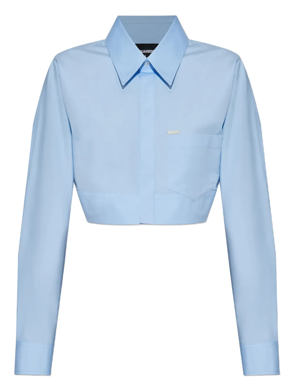 

Укороченная рубашка Dsquared2, синий