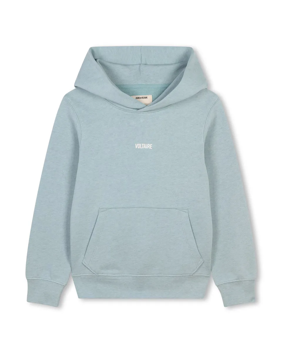 

Зеленый хлопковый свитшот для мальчика Zadig & Voltaire, светло-зеленый