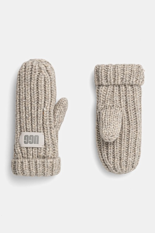 

Детские варежки CHUNKY MITTEN с добавлением шерсти Ugg, серый
