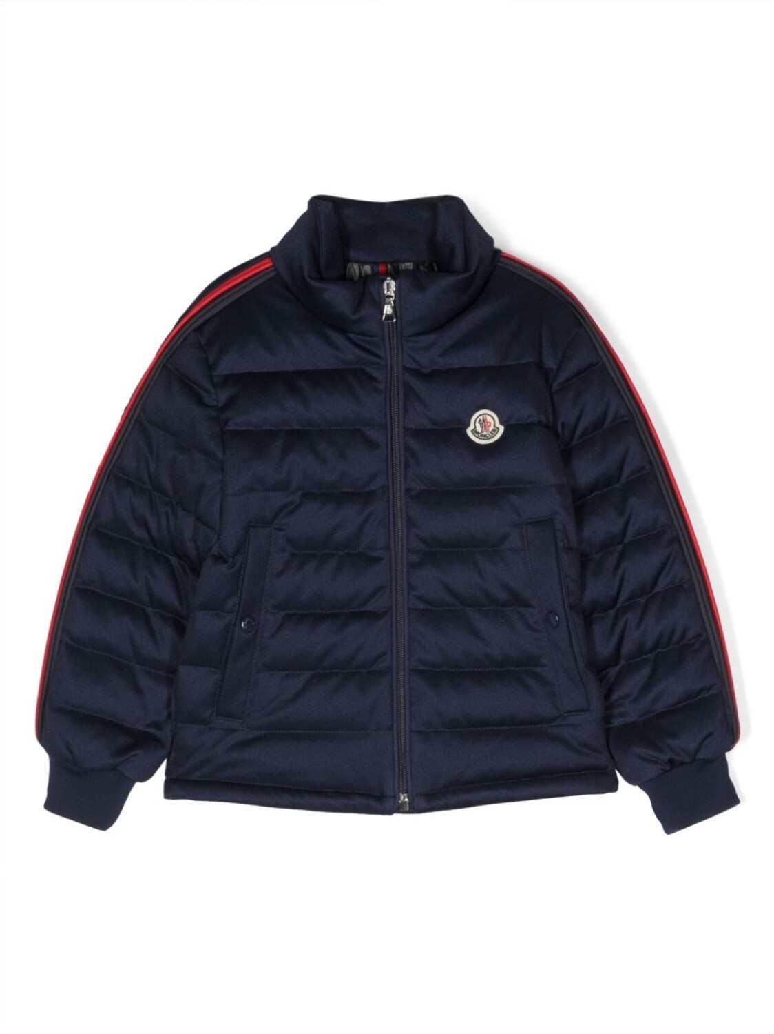 

Moncler Enfant пуховик на молнии, синий