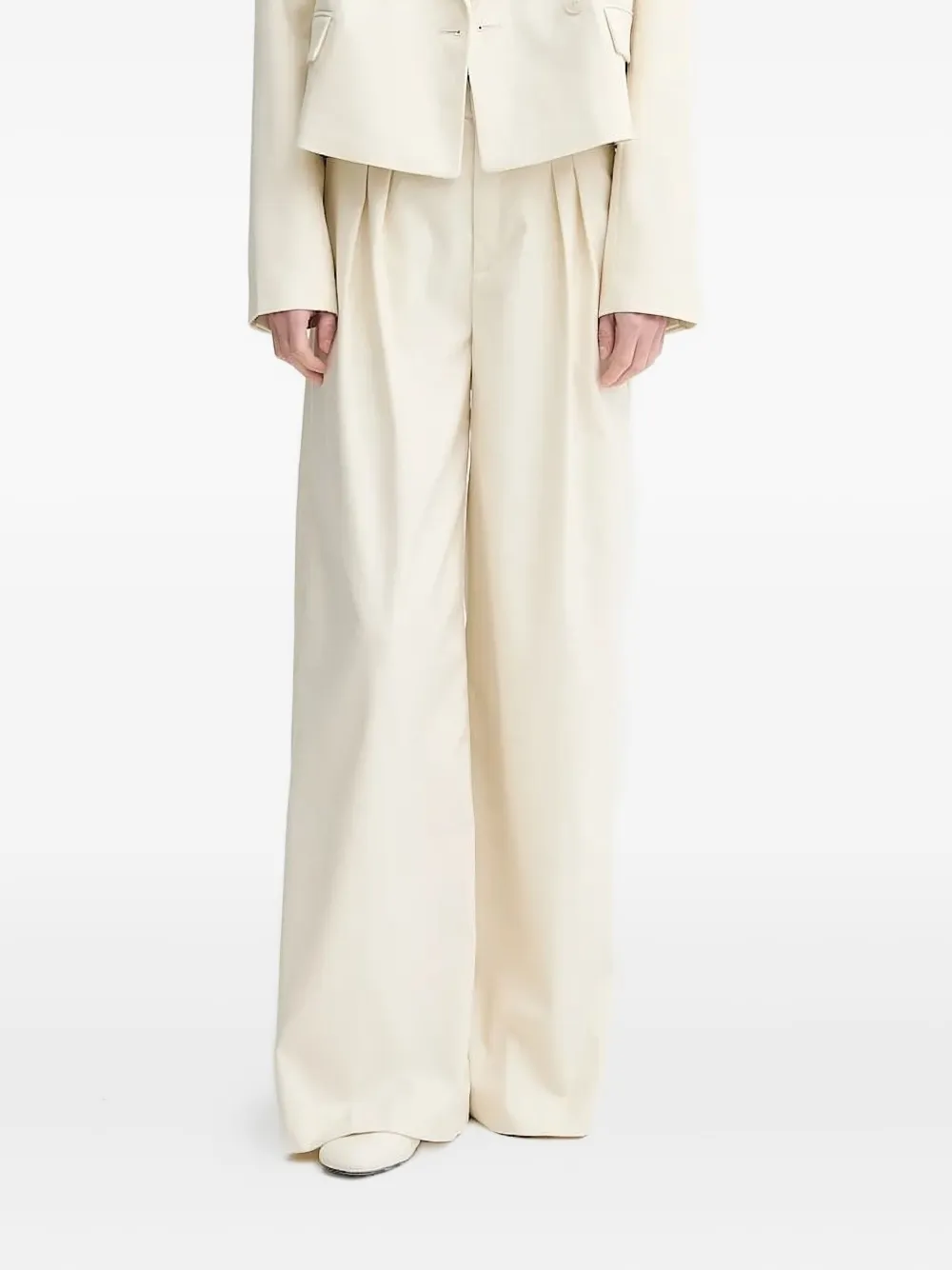 

Широкие брюки со складками Gestuz, нейтральный