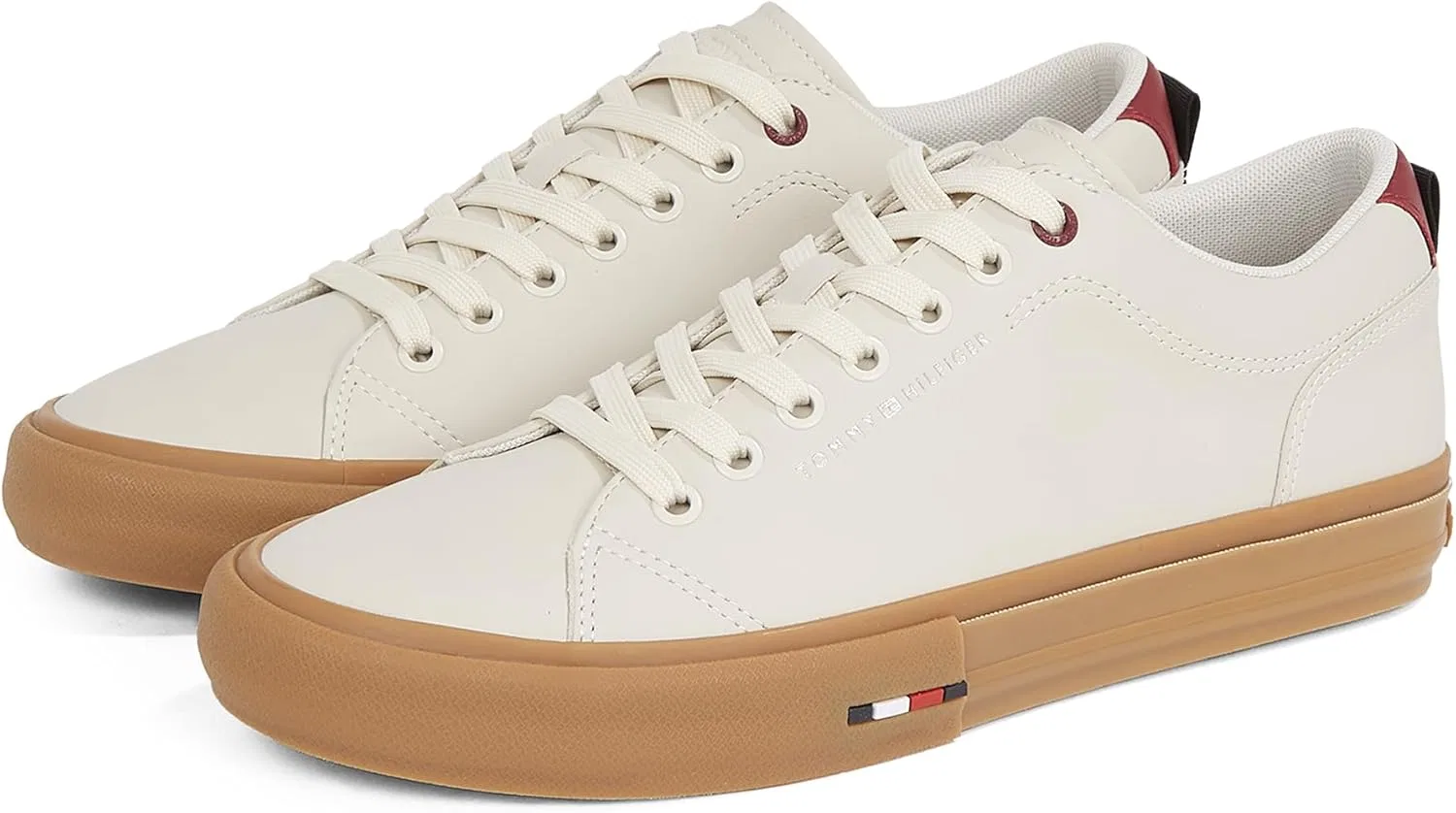 Кроссовки Tommy Hilfiger Herren Vulcanized Sneaker Street Patch Low Top, Beige Alabaster — фото 4